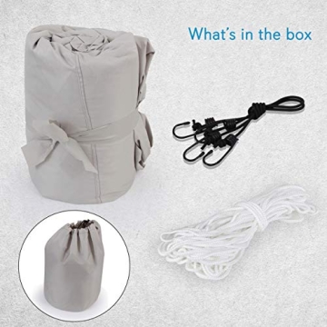 PYLE Waterproof Boat Cover for Pontoon Boats 21-24 ft