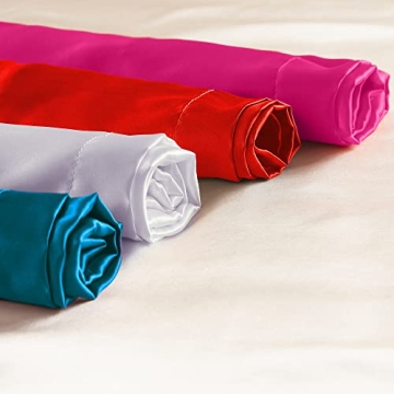 Manyshofu Hot Pink Satin Pillowcases for Hair Protection