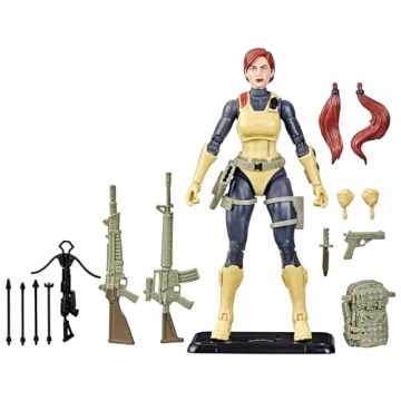 G.I. Joe Classified Series Retro Cardback Scarlett, Collectible 6-Inch Action Figure with 17 Accesso...