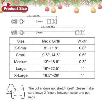 ADOGGYGO 2 Pack Christmas Dog Collar with Bow Tie, Classic Plaid Red Green Dog Collars with Removable Bowtie Christmas Collars for Small Dogs Pets (Small)