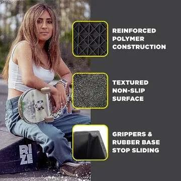 RIZE Skateboard & BMX Ramp - Perfect for Kids & Teens