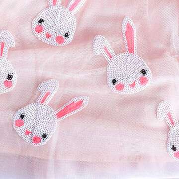 Girls Bunny Skirt & Headband for Easter Celebrations
