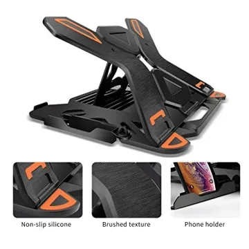 Versatile Adjustable Laptop Stand with Phone Holder for All