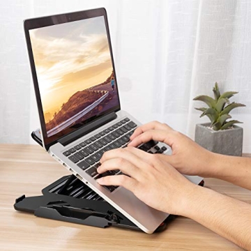 Versatile Adjustable Laptop Stand with Phone Holder for All