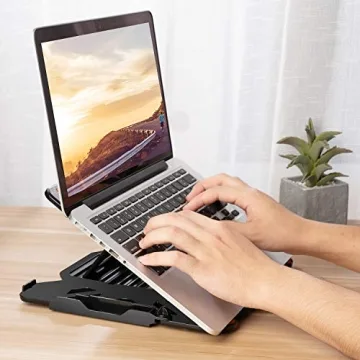 Versatile Adjustable Laptop Stand with Phone Holder for All