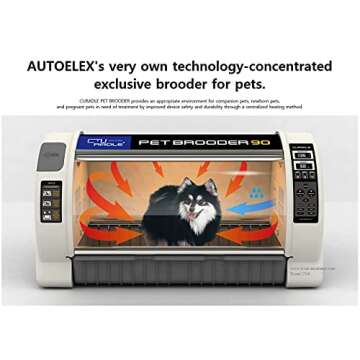 A&I Brooders and Incubators Rcom Curadle Large Pet Brooder 90 ICU MX-B90N for Puppies, Kittens, Smal...