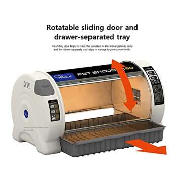 A&I Brooders and Incubators Rcom Curadle Large Pet Brooder 90 ICU MX-B90N for Puppies, Kittens, Small Animals, 33' L x 18' W 17' H