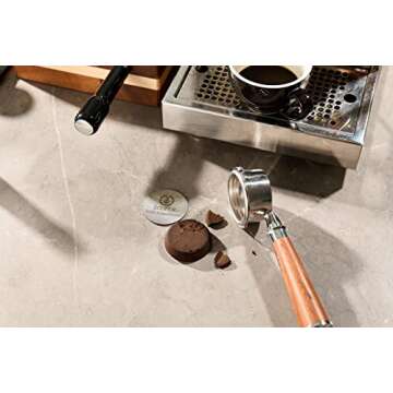 IKAPE 58mm Espresso Puck Screen, 1.7mm 150μm Ultra Thin Coffee Reusable Professional Barist Espresso Screen for 58mm Bottomless Portafilter Filter Basket - Made with 316 Stainless Steel