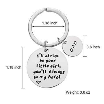 Father’s Day Gift - Dad Gift from Daughter for Birthday, I'll Always Be Your Little Girl, You Will...