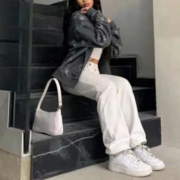 Sumleno Fairy Grunge Clothes Alt Emo Clothing Y2k Zip Up Hoodie Oversized Hooded Sweatshirt Harajuku Aesthetic Jacket (S,A)