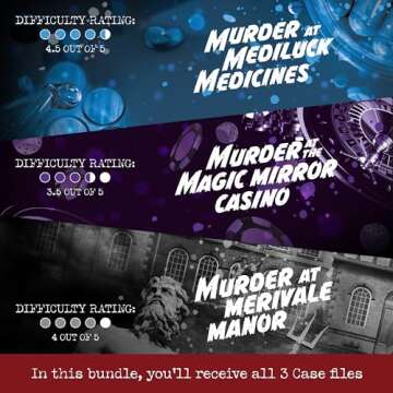 Cryptic Killers Bundle #2 - Unsolved Murder Mystery Game - Cold Case File Investigation - Detective ...