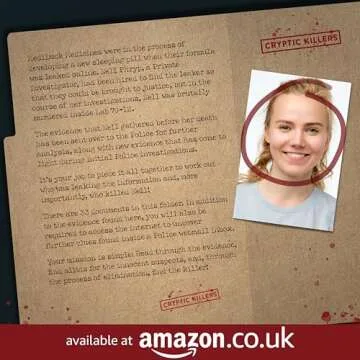 Cryptic Killers Bundle #2 - Unsolved Murder Mystery Game - Cold Case File Investigation - Detective Clues/Evidence - Solve The Crime - Individuals, Date Nights & Party Groups - 3 Pack