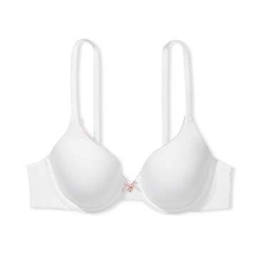 Victoria's Secret Body by Victoria Perfect Coverage Lightly Lined T Shirt Bra, Bras for Women, White Smooth, 34B
