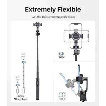 Andobil MagStick Selfie Stick Tripod for iPhones & All Phones