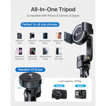 Andobil MagStick Selfie Stick Tripod for iPhones & All Phones