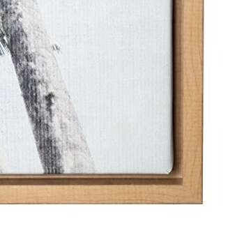 Kate and Laurel Sylvie Palm Trees Framed Wall Art 23x33