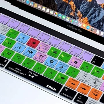 XSKN Logic Pro X Keyboard Cover for MacBook Pro 13 & 15