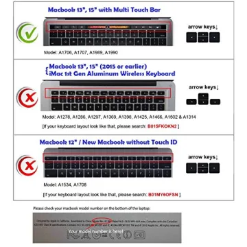 XSKN Logic Pro X Keyboard Cover for MacBook Pro 13 & 15