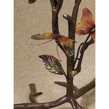 Touch of Class Flight of The Butterfly Round Accent Table - Bronze - Side Table Suitable for Living ...
