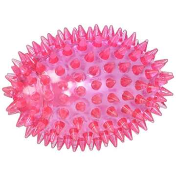 Gnawsome™ 3.5” Spiky Squeaker Football Dog Toy - Small, Cleans Teeth and Promotes Good Dental an...