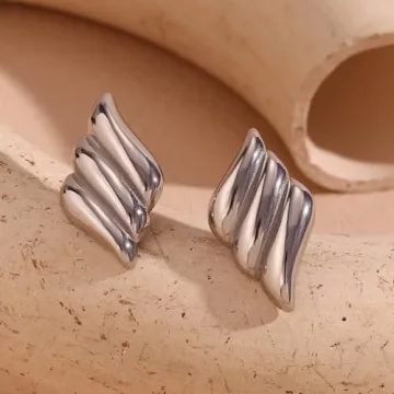 Vintage Gold Earrings - Elegant 18k Stainless Steel Style