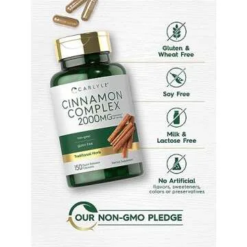 Carlyle Ceylon Cinnamon Complex | 150 Capsules - Non-GMO