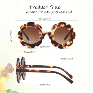 Laurinny Toddlers Sunglasses with UV400 Protection