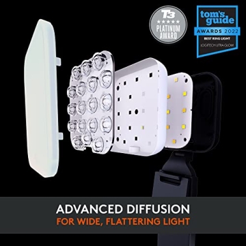 Logitech Litra Glow LED Streaming Light TrueSoft Adjustable