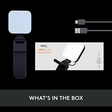 Logitech Litra Glow LED Streaming Light TrueSoft Adjustable