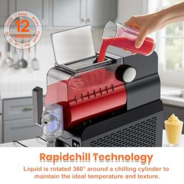 88 oz Slushie Maker Machine for Home - No Ice Needed