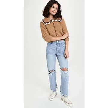 FP Movement Women's Tapered Baggy Boyfriend Jeans