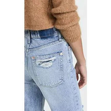 FP Movement Women's Tapered Baggy Boyfriend Jeans