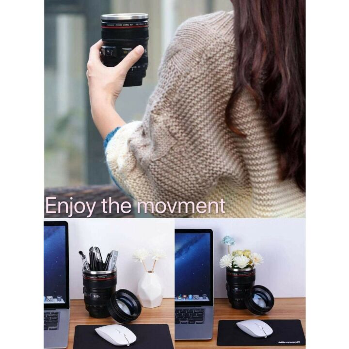 Camera Lens Coffee Mug for Photographers - Fun Gift