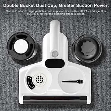 Powerful Bed Vacuum Cleaner with UV Sanitization & Ergonomic Design