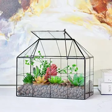Large Glass Terrarium House Planter for Indoor Plants