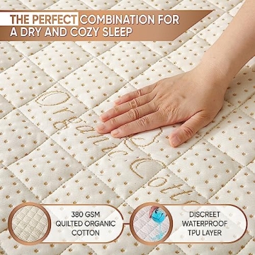 Luxury Organic Cotton Waterproof Mattress Protector for Comfort