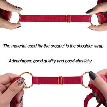 Women Sexy Cage Body Harness Bra Strap Crop Tops Lingerie Punk Goth Fetish Wear (Red)