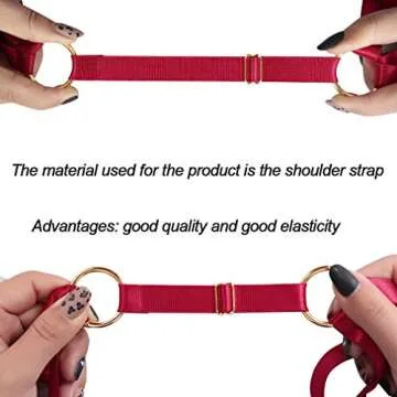 Women Sexy Cage Body Harness Bra Strap Crop Tops Lingerie Punk Goth Fetish Wear (Red)