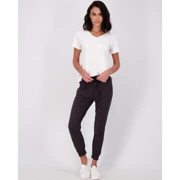 Real Essentials Women's Lounge Jogger Soft Teen Sleepwear Pajamas Fashion Loungewear Yoga Pant Active Athletic Track Running Workout Casual wear Ladies Yoga Sweatpants Pockets, Set 5, XS, Pack of 3