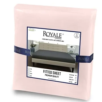 Royale Linens Pink Fitted Sheet California King Luxury