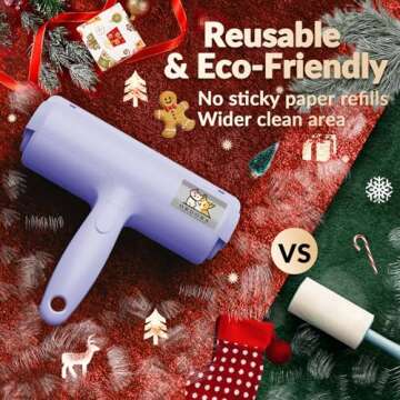 ORDORA Pet Hair Remover for Couch - Self-Cleaning & Reusable