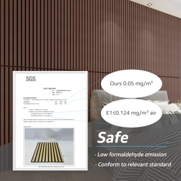 Art3d Dark Walnut Acoustic Panels - 4 Pack Sound Absorption