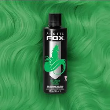ARCTIC FOX Iris Green Vegan Semi-Permanent Hair Dye 8 Fl Oz