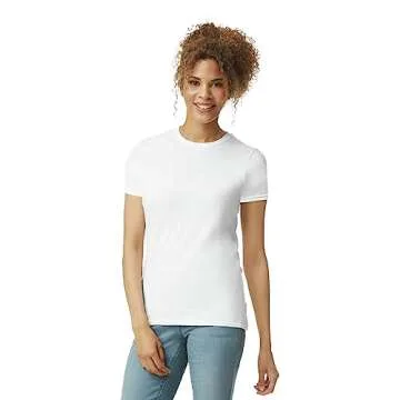 Gildan Women's Softstyle Cotton T-Shirt, Style G64000L, Multipack, White (2-Pack), X-Large