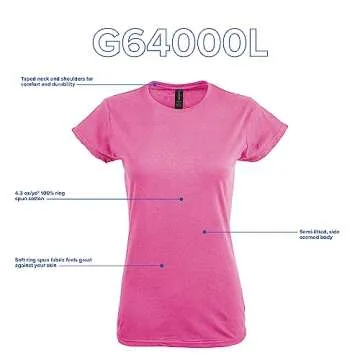 Gildan Women's Softstyle Cotton T-Shirt Multipack for Comfort