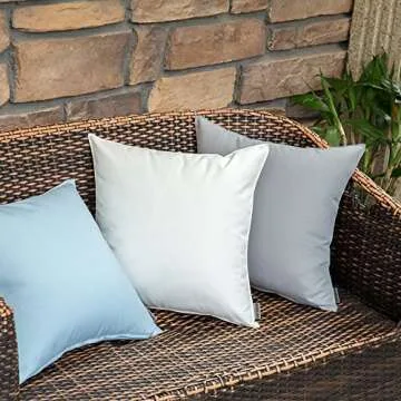 MIULEE Waterproof Pillow Covers for Outdoor Decor 18"