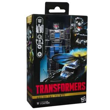 Transformers Age of The Primes Deluxe Class Combaticon Vortex, 5.5-inch Converting Action Figure, Robot Toys for Ages 8+