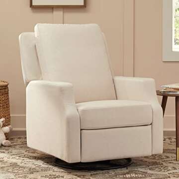 NAMESAKE Crewe Recliner and Swivel Glider, Performance Cream Eco-Weave
