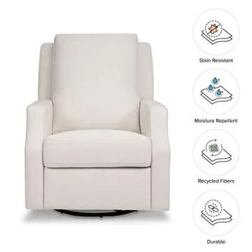 NAMESAKE Crewe Recliner and Swivel Glider, Performance Cream Eco-Weave