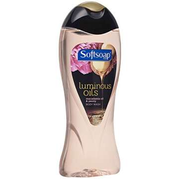Softsoap Luminous Oil Body Wash, Macadamia and Peony - 15 fluid ounce